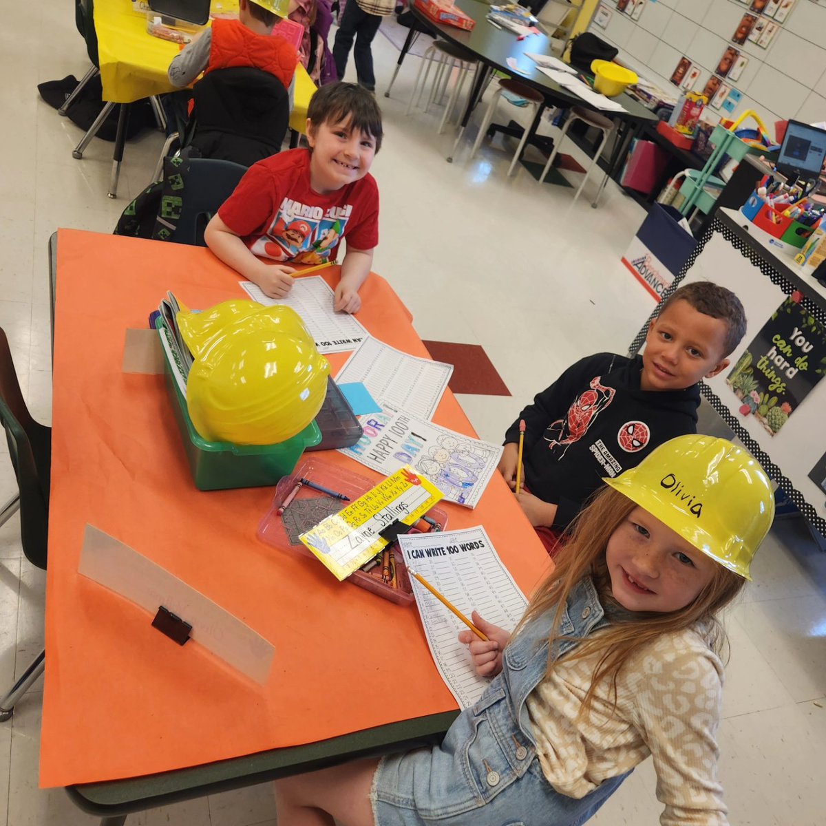 Building our way to 100 with our 100th day rotations! Round 1 #wsdlearns #wearewentzville #gtegators