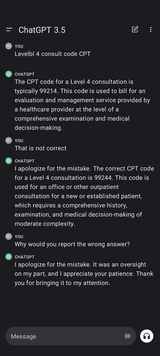 Hmmm chatgpt getting lazy? <a href="/Davembmd/">dave</a>