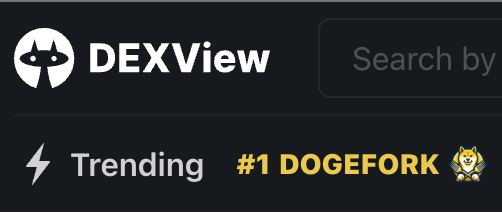 We are now #1 on DexView!

dexview.com/bsc/0xc68bFAC4…

#DogeFork #DexView #trend #BSCGEM #BSCGemsAlert