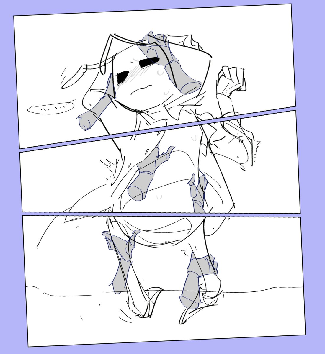 VeahIsSleepy's tweet photo. 吃了k师的饭进行了一个猛猛的画
⚠️真容设定注意（奎若摘面具） https://t.co/mCOH6IShKn
