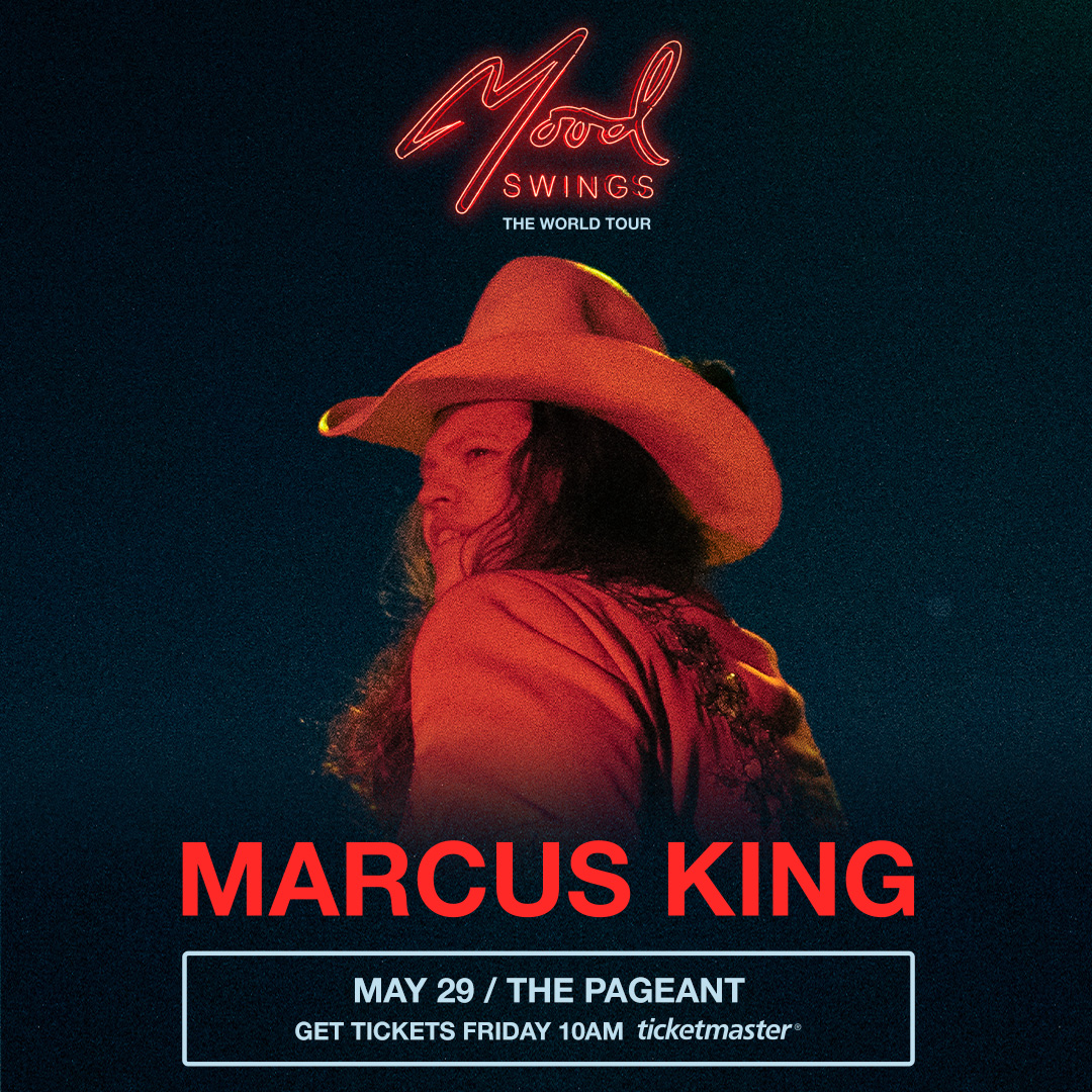 JUST ADDED: @realmarcusking is heading to The Pageant on May 29th for Mood Swings The World Tour! Presales start Monday 2/12. General public On Sale Friday, 2/16 at 10am CST! More info: ticketmaster.com/event/06006045…