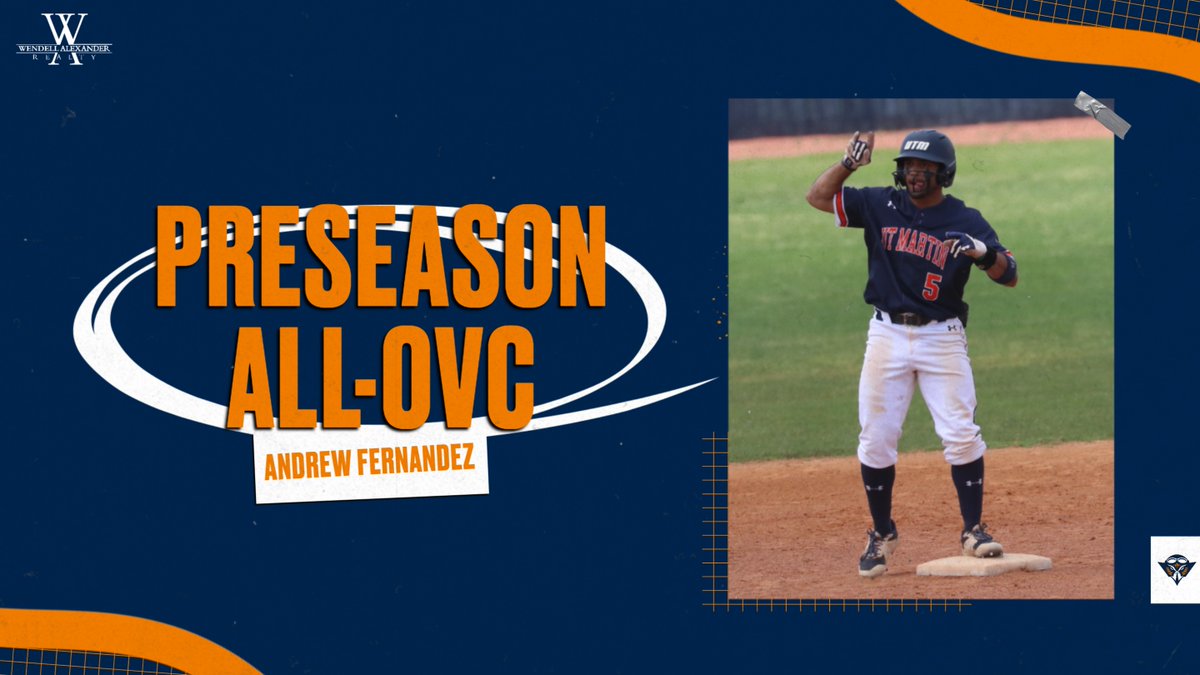 . (@ethan_reclaim) on Twitter photo BASE: Congratulations to <a href="/UTMBase/">UT Martin Baseball</a> senior Andrew Fernandez on being named to the Preseason All-OVC team!
· 2023 All-OVC First Team
· Led the OVC in doubles (21)
· Second in the OVC in hits (80)
#MartinMade #OVCit
Story📰: tinyurl.com/dn6dhpew BASE: Congratulations to <a href="/UTMBase/">UT Martin Baseball</a> senior Andrew Fernandez on being named to the Preseason All-OVC team!
· 2023 All-OVC First Team
· Led the OVC in doubles (21)
· Second in the OVC in hits (80)
#MartinMade #OVCit
Story📰: tinyurl.com/dn6dhpew