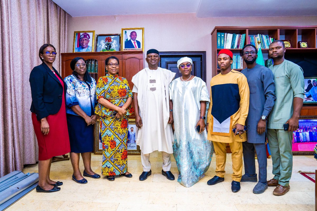 IWA Nigeria, led by myself as the Governing Member Chair and <a href="/ywp_Nigeria/">Nigeria Young Water Professionals</a> , had the privilege of meeting with the newly appointed Honorable Minister of Water Resources and Sanitation <a href="/JosephUtsev/">Joseph Terlumun Utsev</a> to discuss about strengthening collaboration btwn <a href="/IWAHQ/">International Water Association</a> and <a href="/FMWR_Nigeria/">Water Resources Nigeria</a>