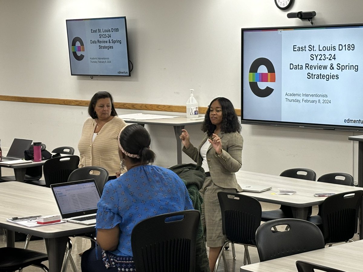 jasonp_eggert's tweet photo. Here we go with our brilliant  @edmentum partners @estl189! Talking #ExactPath &amp; @StudyIsland data; student growth connected to the 4 Guiding Questions using the PLC model. @TomBukowski1 @StecherDeb #EducatorFirst #edmentumIL https://t.co/fQXJVHsxnp