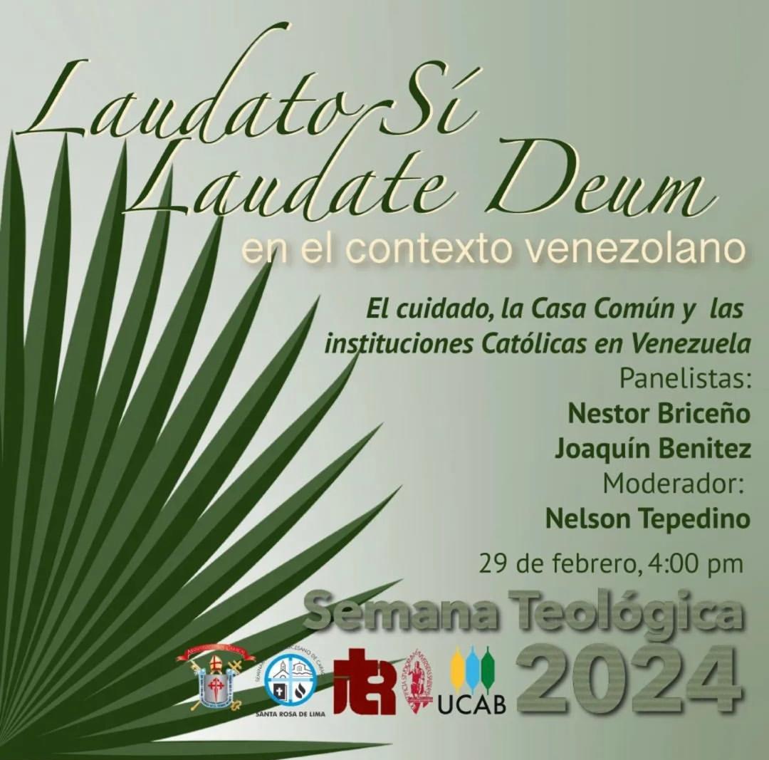 elucabista's tweet photo. Mañana #26Feb empieza la #SemanaTeológica2024
El Postgrado del #ITERUCAB invita al debate sobre las reflexiones del papa Francisco #LaudatoSi y #LaudateDeum
Hora: 4:30 a 6:30 p.m.
#UCAB #Montalbán
@UCABSustentable
@TeologiaUCAB
#Medioambiente
Detalles de temas y ponentes ⬇️⬇️⬇️ https://t.co/tWjNS3UQm2