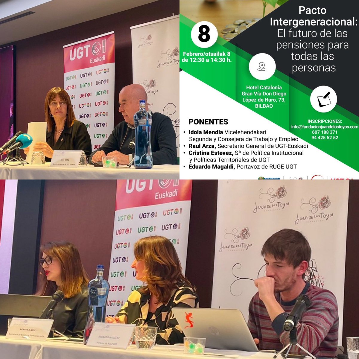 IdoiaMendia's tweet photo. Participando con @UGT_Euskadi  y @juandelostoyos para poner en valor el futuro de las pensiones como pacto solidario e intergeneracional  y las intervenciones de  @CrisEstevez_UGT @e_magaldi  #pensiones #pactointergeneracional @arzaraul @ArantxaNino https://t.co/sERt1q6wof