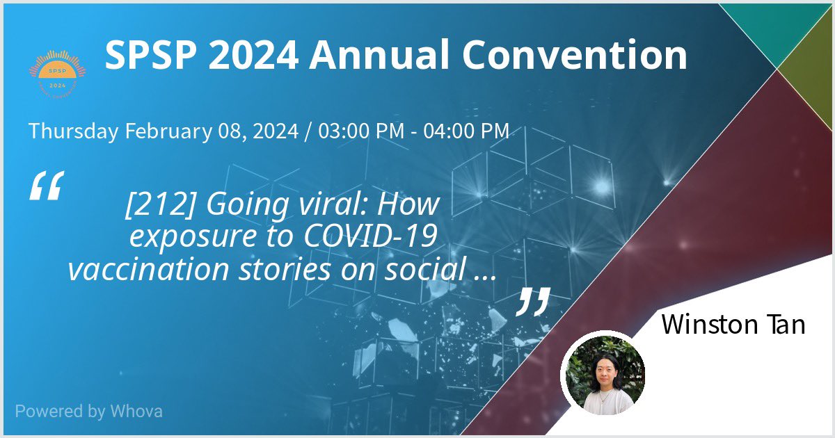 also presenting the poster at the #SPSP2024 health preconference this afternoon! come learn more about how the placebo effect's evil twin, the nocebo effect, might have affected your COVID-19 vaccine experience.