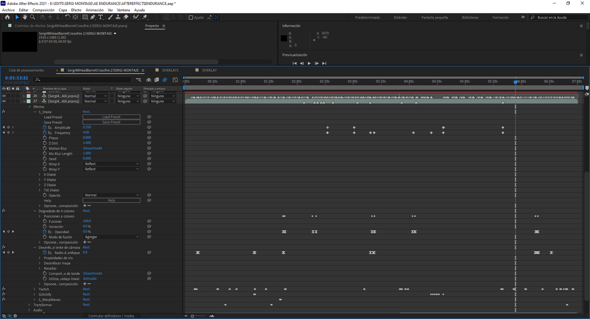 imDURANN's tweet photo. some after effects project screenshots https://t.co/t6Bz2m3xwh