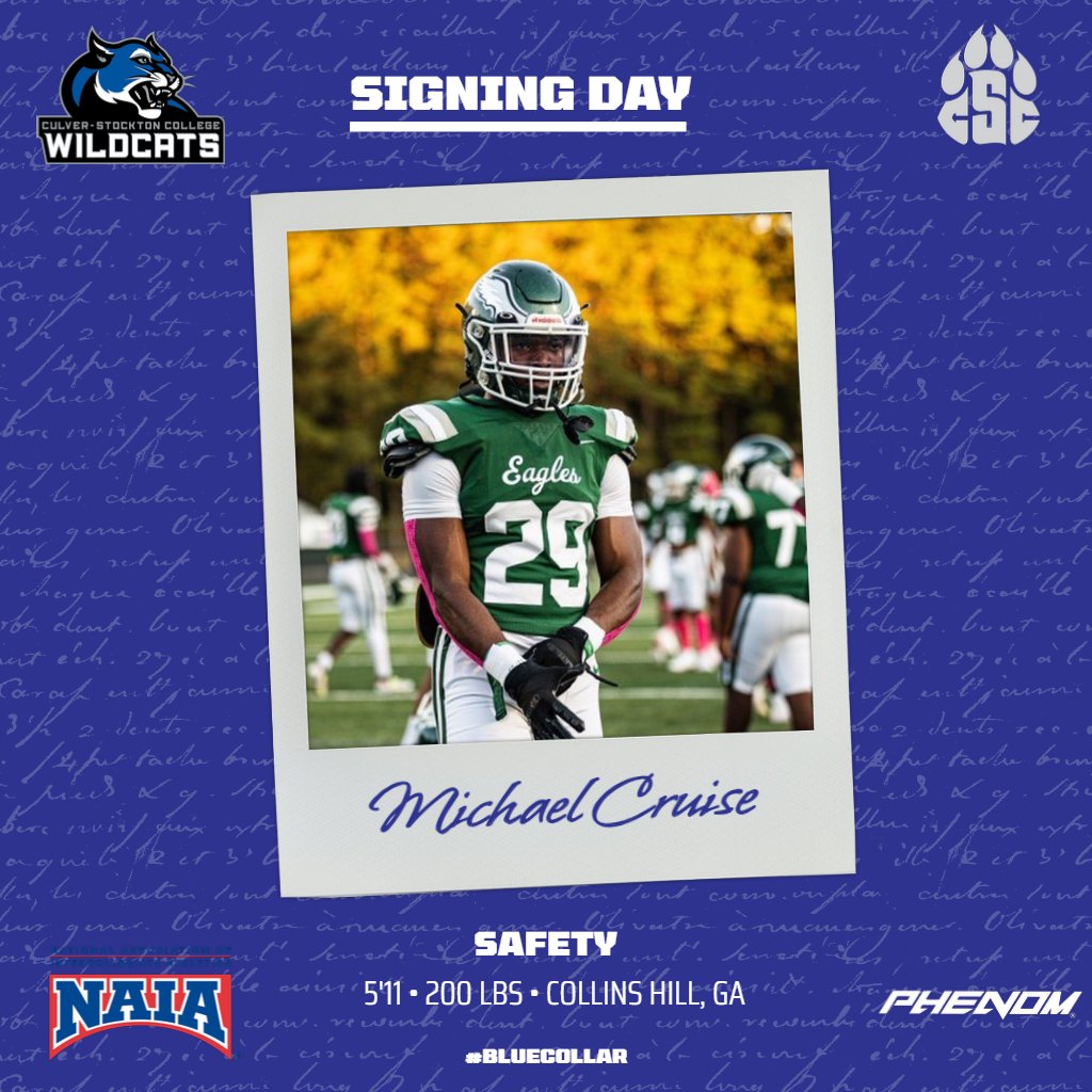 The newest #BlueCollar addition to the Wildcats, welcome home Michael Cruise. #NSD24 | #WhoWeAre | @MikeCruise14