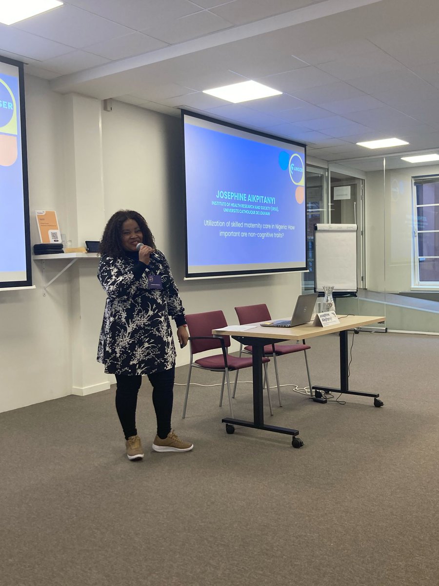 "Non-cognitive traits of women matter in seeking skilled-birth attendance, so we need to take them into account in the design of interventions." - Josephine Aikpitanyi (Institute of Health Research and Society, IRSS/ Université Catholique De Louvain) #ANSER2024