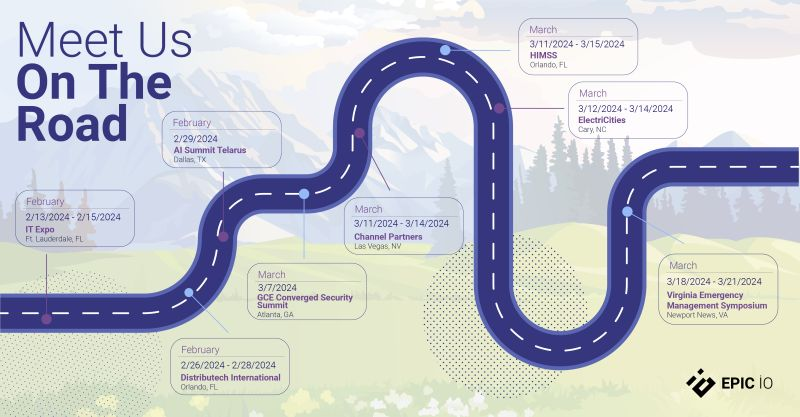 Exciting news! EPIC iO is embarking on a nationwide journey, making stops at various events. Join us for an opportunity to delve into our AI, IoT, and Wireless Connectivity solutions and meet our exceptional team. Let's connect and explore our shared vision for the future. We're