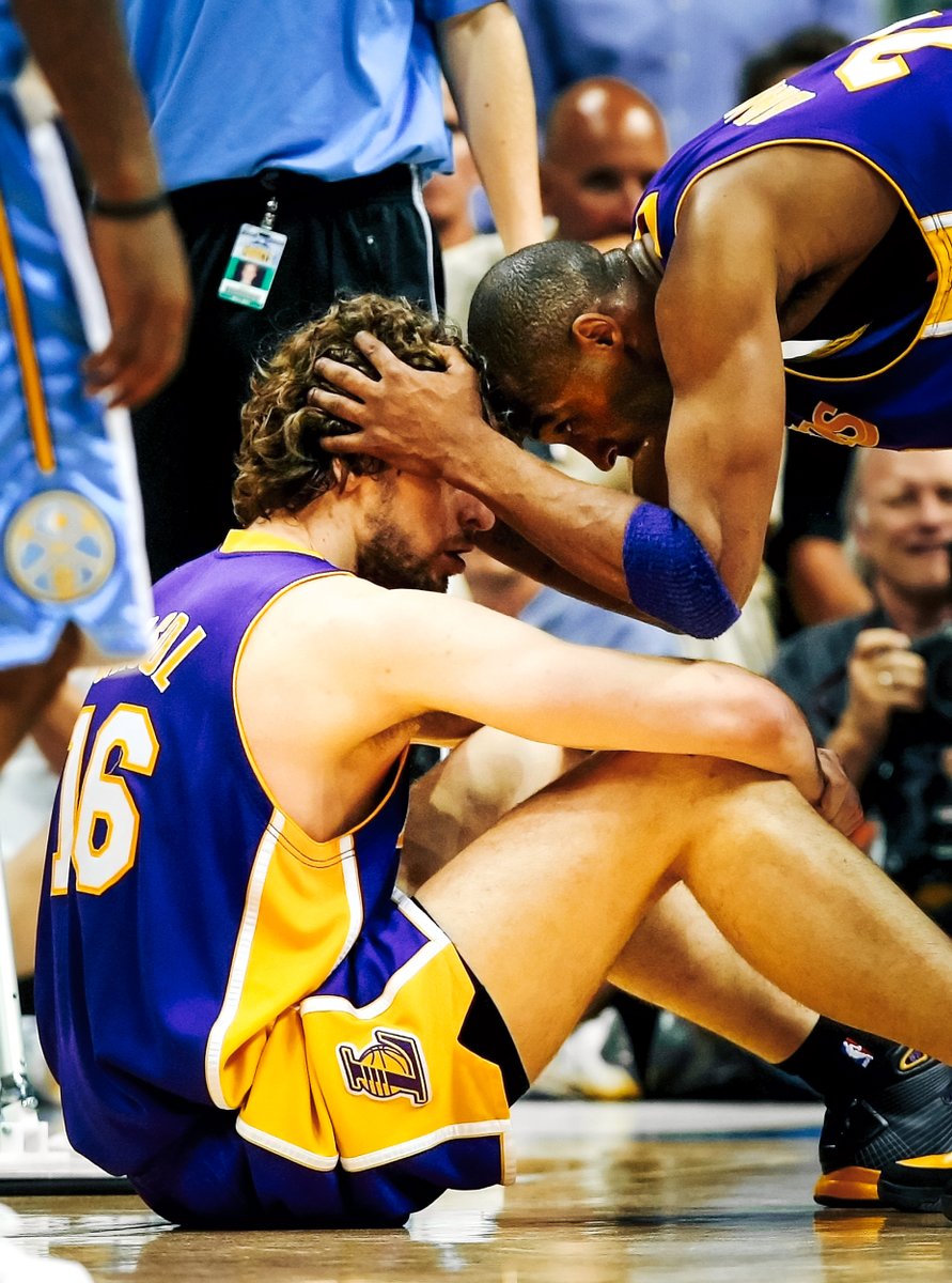 PlayersTribune's tweet photo. .@paugasol on the impact Kobe Bryant left on his game: “Nobody is quite like Kobe. His combination of talent and will to win is like nothing I’ve seen in my career. I’ll tell you a short story: I remember showing up at the Lakers’ training camp in 2012, after a summer playing for Spain at the London Olympics. Kobe and Team USA had beaten us in the gold medal round a few weeks before. In the time after the Olympics and before training camp, I had been resting my body. On the first day of camp, I remember that Kobe challenged me to a game of one-on-one after practice. And because he knew that playing the post was my thing, he demanded that the game be in the post only. I couldn’t turn down the challenge. I was in O.K. shape, but my body was still recovering from the summer. Kobe wouldn’t let me refuse, so we played. He was talking trash. So I tried to hold my ground by talking back a little. Kobe was not messing around — he was ready to beat me. So I tried to match his energy. But no matter what I did, he was not going to take it easy on me. I remember I was like, 'Kobe, relax. The season’s just starting, I’m still getting my legs back. Relax.'
One day in the future, maybe I’ll tell you who won that game. Actually, screw it, you know who won.
I like this story because I think it tells you a lot about how Kobe approached the game. He never let himself get out of shape. He was always ready to go, and he demanded that everybody else be on the same page. I don’t believe that Kobe ever took a break. It was championship mode, pure and simple. The six and a half years I played with Kobe were my best basketball years. I learned the most about my game, and a big reason was number 24.” https://t.co/rcZGA2BeyE