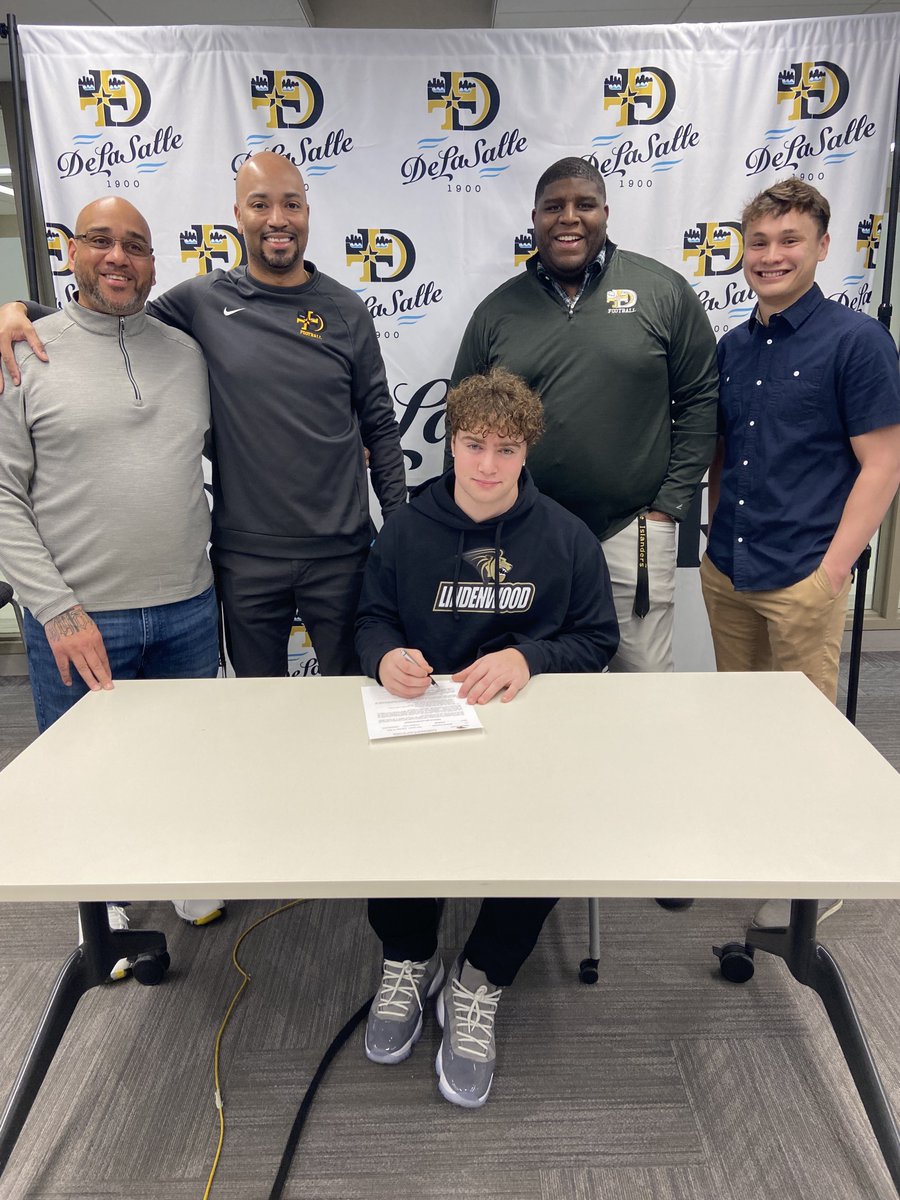Big congrats to <a href="/Keenanjp09/">Keenan Paschall</a> for signing with <a href="/LindenwoodFB/">Lindenwood Football</a>. We wish you nothing but success!! <a href="/DLS_Activities/">DeLaSalle Activities</a> #GBC