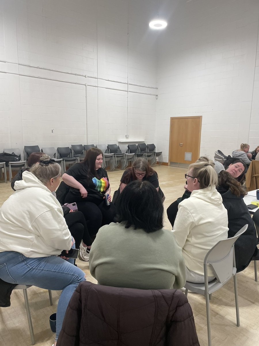 Karen Dunbar workshop with the WOW group in full swing this morning. Lots of laughter and positivity from everyone. To see what they have been working on join us on International Women’s Day on 8th March 💜 <a href="/3DDrumchapel/">3D Drumchapel</a>
