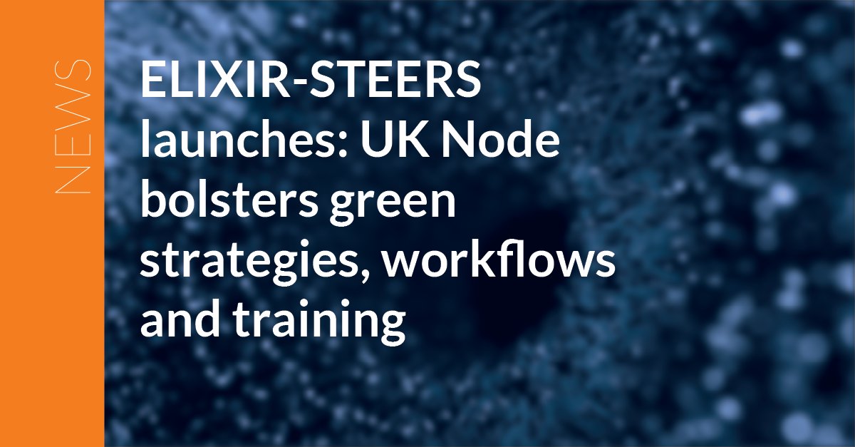 The UK Node starts the year as part of a new EU project Check out our involvement in ELIXIR-STEERS with partners at @OfficialUoM and @EarlhamInst ➡️ elixiruknode.org/news/2024/elix…