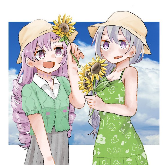 #樋口楓6周年記念サイト #樋口楓6周年 #でろあーと素敵な企画に参加させて頂きました!今年もお祝いできて嬉しい!サロメお嬢とのコラボ、勝手に同僚夏コーデバトルのイラストを担当しました樋口さん、改めて6周年おめでとうございます 