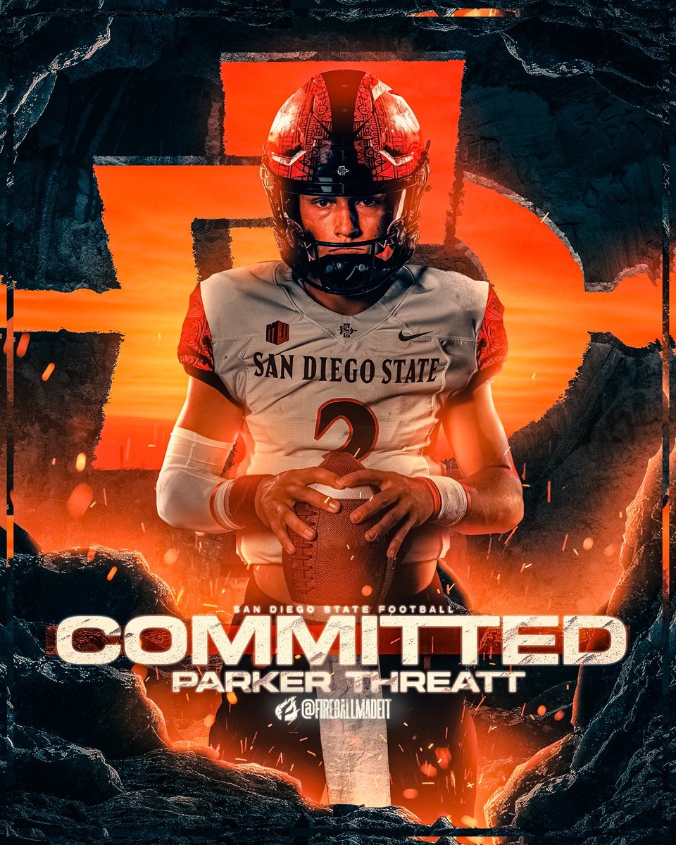 Parker Threatt (@parkerthreatt) on Twitter photo I am proud to say I have committed to San Diego state University ⚫️🔴!! <a href="/AztecFB/">San Diego State Football</a> thank you everyone who has been by my side. This is only the beginning #AztecFAST #GoAztecs
<a href="/bcpfootball/">Bellarmine Football</a> <a href="/shanethreatt/">Shane Threatt</a> <a href="/threatt_tres/">Tres Threatt</a> <a href="/TheHC_CoachLew/">🔴 Sean Lewis ⚫️</a> <a href="/SeanDillonSDSU/">Sean Dillon</a> <a href="/CoachZacBarton/">Zac Barton</a> I am proud to say I have committed to San Diego state University ⚫️🔴!! <a href="/AztecFB/">San Diego State Football</a> thank you everyone who has been by my side. This is only the beginning #AztecFAST #GoAztecs
<a href="/bcpfootball/">Bellarmine Football</a> <a href="/shanethreatt/">Shane Threatt</a> <a href="/threatt_tres/">Tres Threatt</a> <a href="/TheHC_CoachLew/">🔴 Sean Lewis ⚫️</a> <a href="/SeanDillonSDSU/">Sean Dillon</a> <a href="/CoachZacBarton/">Zac Barton</a>