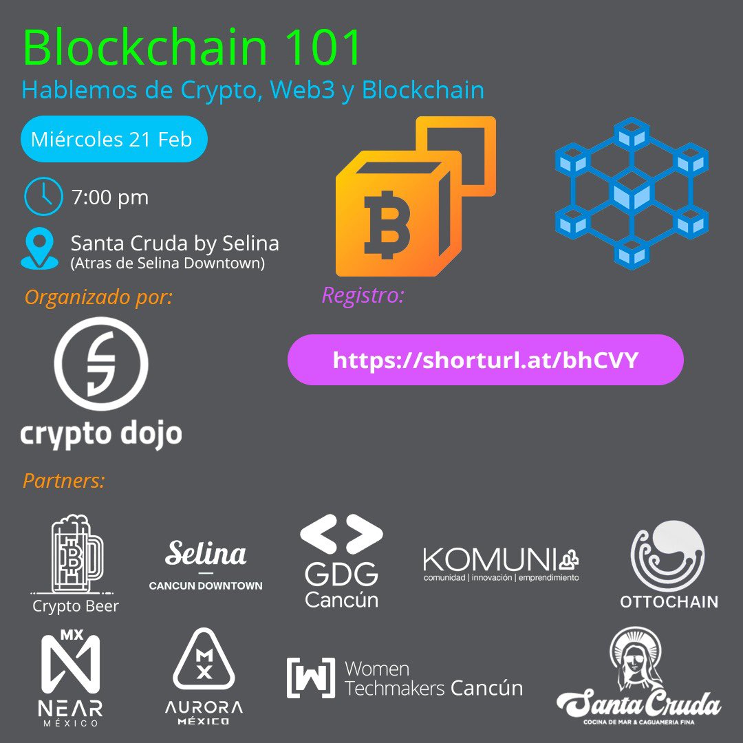 José Dimas Luján (@josedlujan) on Twitter photo 🚀Primer evento del año🌐 de <a href="/CryptoDojoCD/">Crypto Dojo</a>
¿Tienes curiosidad sobre el mundo de la criptomoneda, Web3, y blockchain? 🤔💡
Te invitamos a sumergirte en el fascinante universo de las tecnologías descentralizadas con nuestro evento Blockchain 101. ¡Perfecto para principiantes! 🎉 🚀Primer evento del año🌐 de <a href="/CryptoDojoCD/">Crypto Dojo</a>
¿Tienes curiosidad sobre el mundo de la criptomoneda, Web3, y blockchain? 🤔💡
Te invitamos a sumergirte en el fascinante universo de las tecnologías descentralizadas con nuestro evento Blockchain 101. ¡Perfecto para principiantes! 🎉