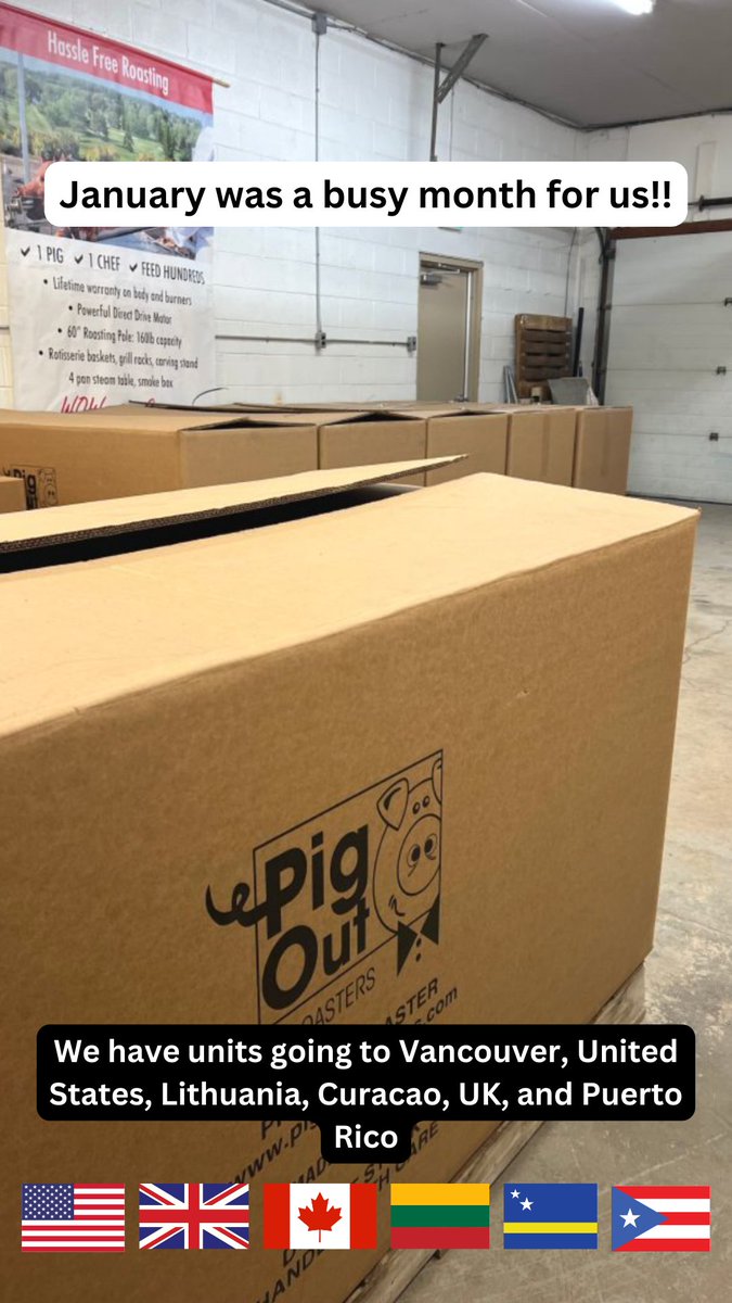 Incase you were wondering, we ship internationally! No matter where you are a PigOut Roaster or Rotisserie can get there!

#international #worldwide #pigout #roasters #rotisseries