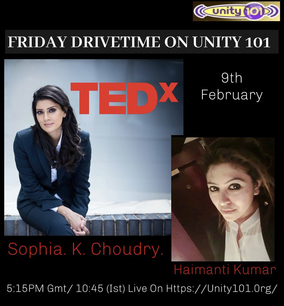 Award Winning Entrepreneur, Creator of @rotiboxofficial solving a common problem in South Asian households, Sophia K Choudry will be joining us tomorrow on @Unity101FM Catch us live at 5:15 pm GMT, 10:45 pm IST on Friday Drivetime #radio #drivetime #rotibox