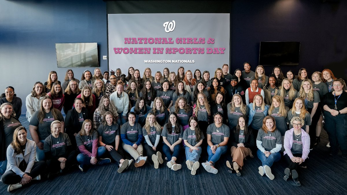 kerink's tweet photo. I hope all of you magical unicorns had an amazing #NGWSD yesterday! The @Nationals Women had a great day running the world, celebrating each other and meeting the next generation of amazing women. I appreciate this badass group more than I can say. 🩷 https://t.co/pNP14kutwK