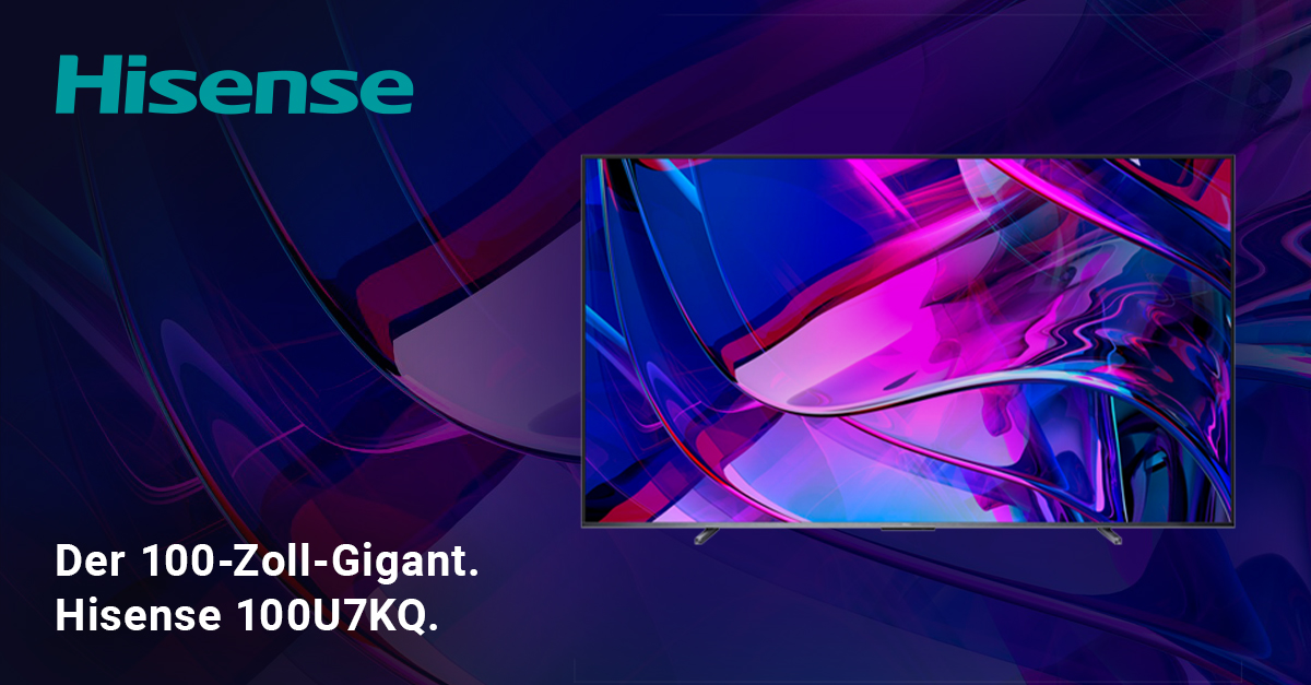 Erlebe Entertainment - in neuer Dimension mit Hisense!

Einzigartig in Preis und Größe 🖥️

Jetzt vorbestellen: dexxit.de

#hisense #entertainment #neuedimension #100zoll