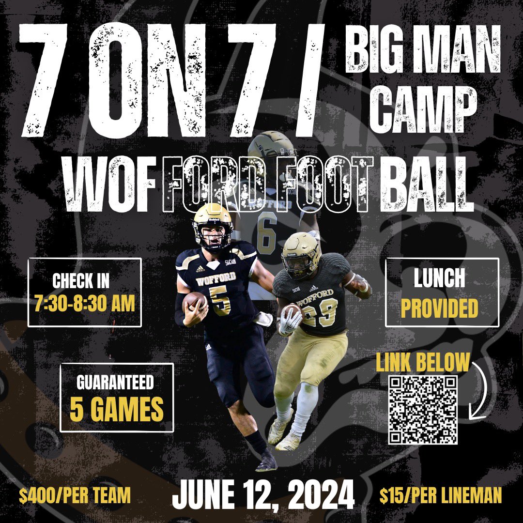 Location 📍 Spartanburg, SC Looking forward to holding our 1st 7on7/Big Man Camp! Can’t wait to see guys compete up at the burg! Link below ⬇️ docs.google.com/forms/d/e/1FAI…