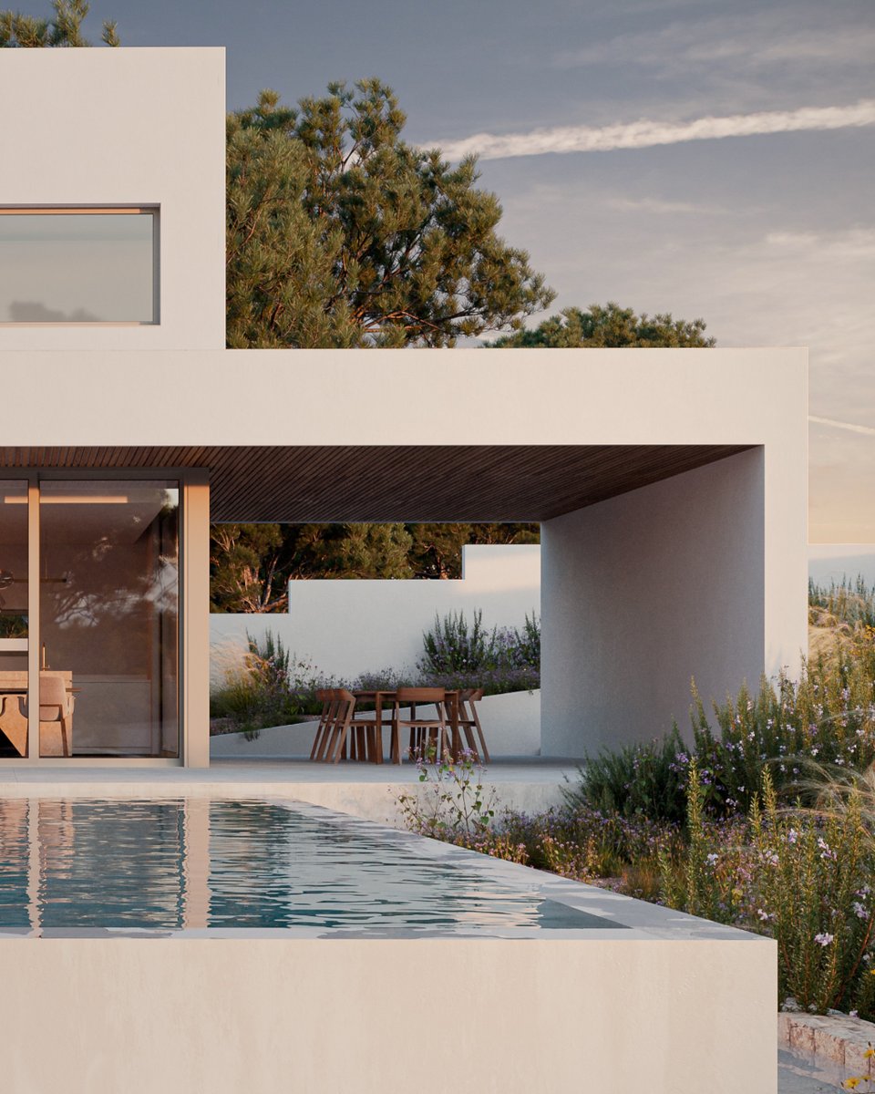 Techos de madera en exteriores, terrazas pasantes y piscina desbordante para disfrutar de una relación directa con lo natural.

#arquitecto #castellon #valencia #EstudioArquitectura #HogarConEstilo #architecture #casa #bonita #archilovers     #design #arquitecturasostenible