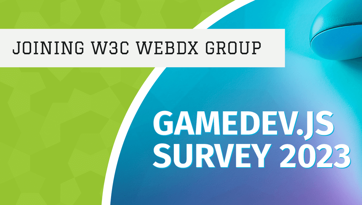 end3r's tweet photo. I was invited to join @W3C #WebDX #Community #Group improving #web #developer #experience. Valuable info is collected through surveys - I’ve talked about our @GamedevJS #Survey.

https://t.co/b7sADruKyU

#gamedev #JavaScript #HTML5 #W3C @w3cdevs #DevEx #DeveloperExperience https://t.co/4ssdHhGL6S