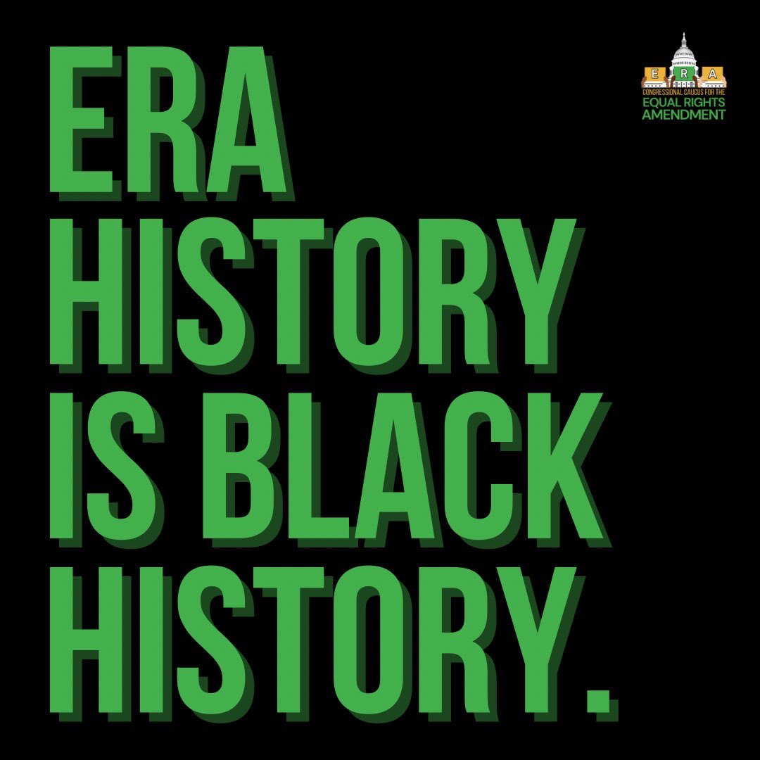 Black women have always been at the forefront of the fight for the Equal Rights Amendment—but rarely on the front page of its coverage.

This #BlackHistoryMonth, we continue our fight for the #ERA, heeding the calls of Black women &amp; Black queer people who have come before us.