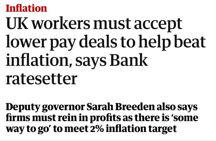 MorePerfectUS's tweet image. What’s that little subheading? Oh “firms must rein in profits”