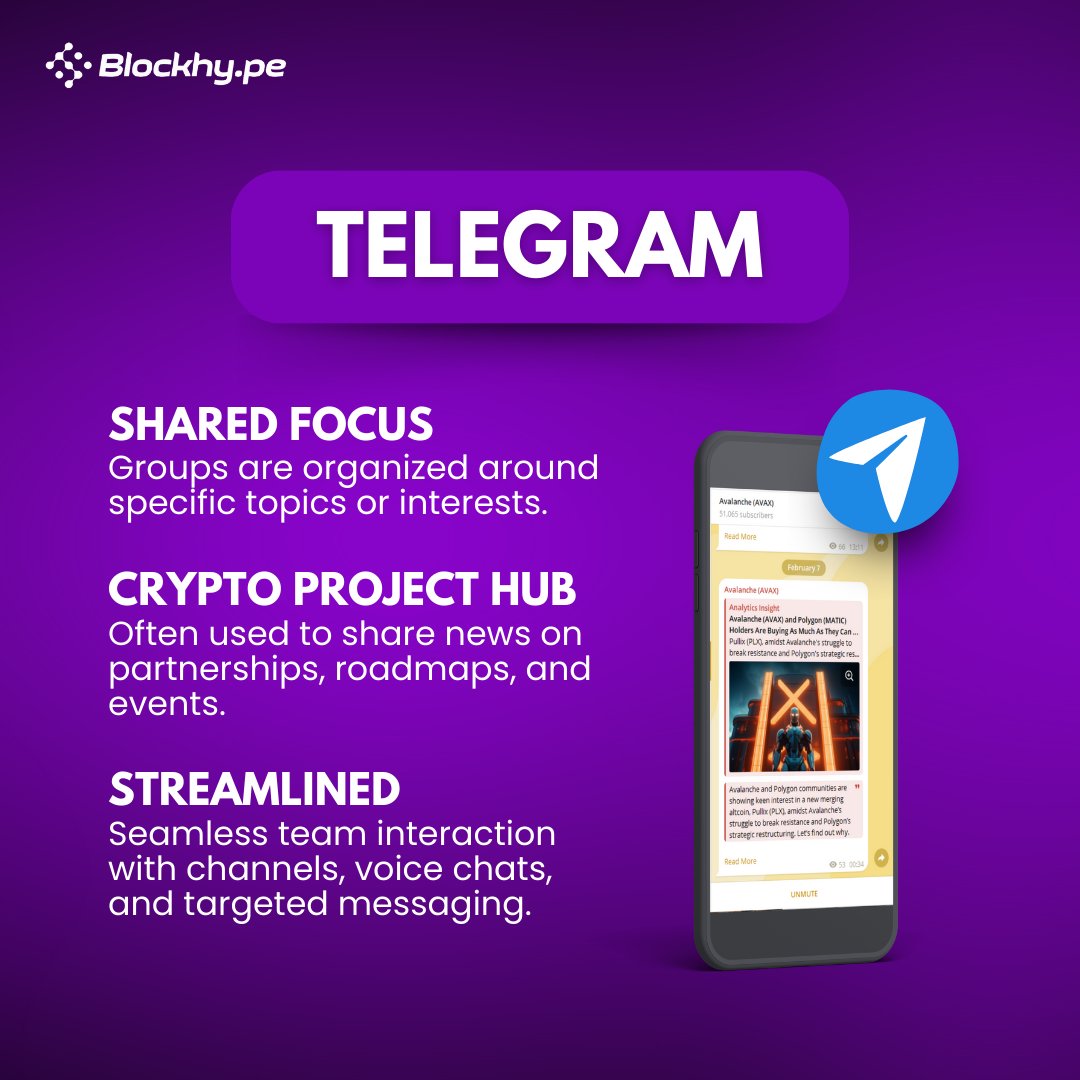 WeAreBlockHype's tweet photo. Whether it's Telegram or Discord, our expertise ensures vibrant engagement and growth. Empower your crypto or blockchain project with our tailored Community Management solutions. 

👉 Send us a message at contact@blockhy.pe for a customized quote!

#WeAreBlockHype https://t.co/RiXiFDYqc5