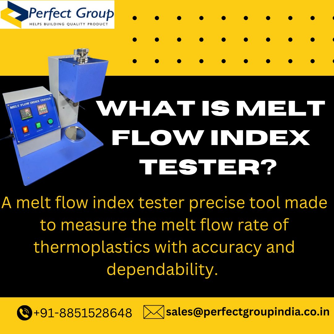 perfectgroup12's tweet image. What Is Melt Flow Index Tester?
A melt flow index tester precise tool made to measure the melt flow rate of thermoplastics with accuracy and dependability. 
visit us: medium.com/@itnseo62/what…
#perfectgroupindia #industrial  #meltflowindextester
