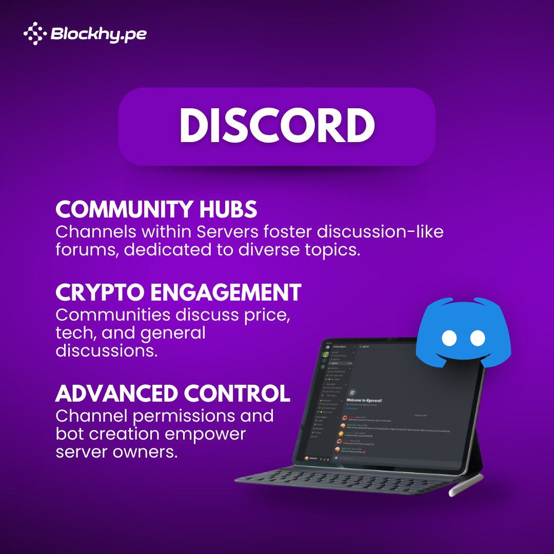WeAreBlockHype's tweet photo. Whether it's Telegram or Discord, our expertise ensures vibrant engagement and growth. Empower your crypto or blockchain project with our tailored Community Management solutions. 

👉 Send us a message at contact@blockhy.pe for a customized quote!

#WeAreBlockHype https://t.co/RiXiFDYqc5