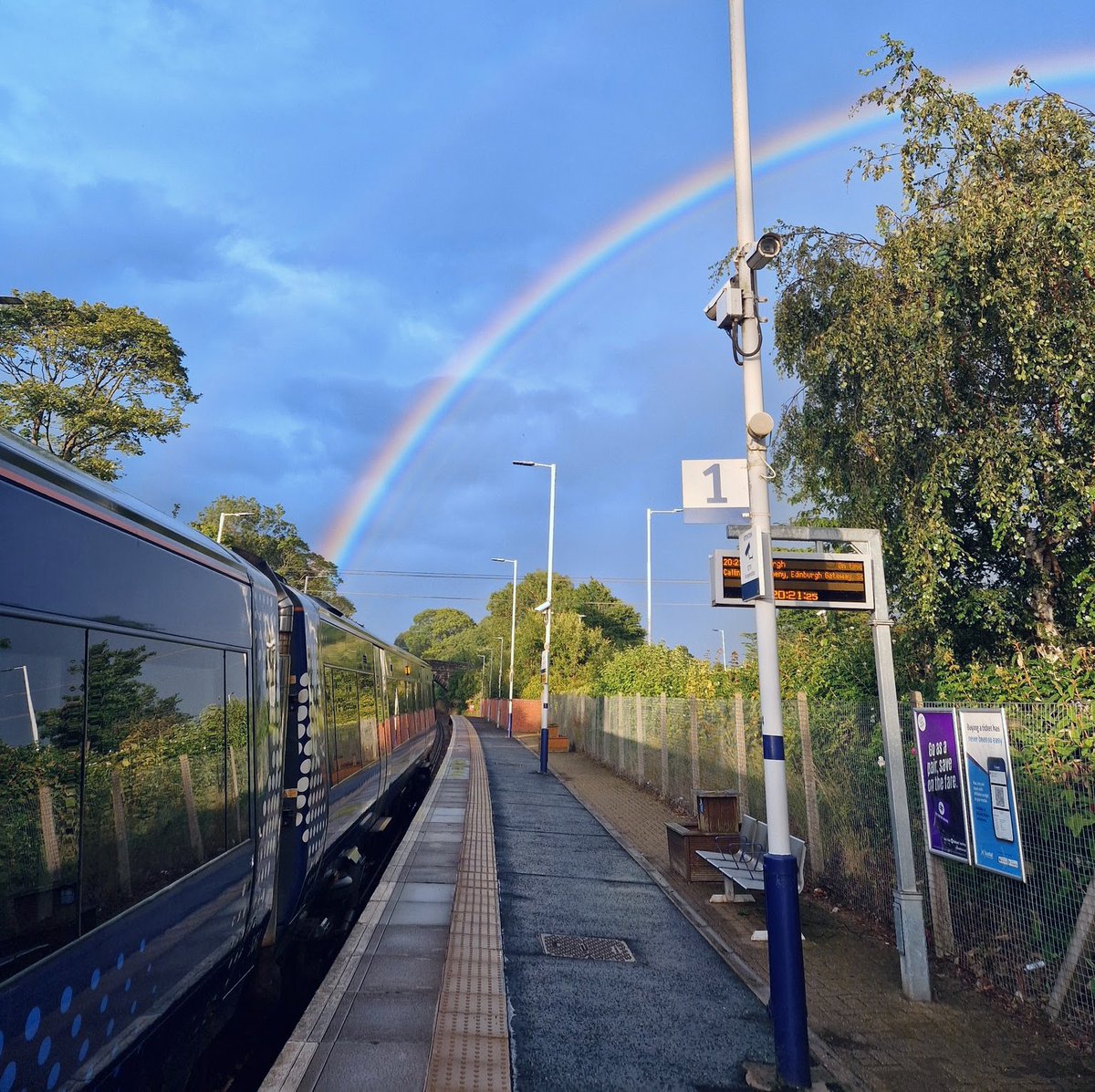 ScotRail's tweet image. Somewhere over the rainbow... 🌈

📷 Sean, Conductor.