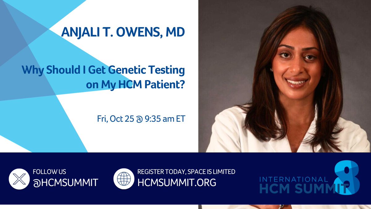 Thrilled to kick off #hearthealthmonth by welcoming @tikuowens as a speaker & planning committee member for #HCMSummit8. Secure your seat @ hcmsummit.org to hear her talk, 'Why Should I Get Genetic Testing on My #HCM Patient?' #hypertrophiccardiomyopathy #cardiotwitter