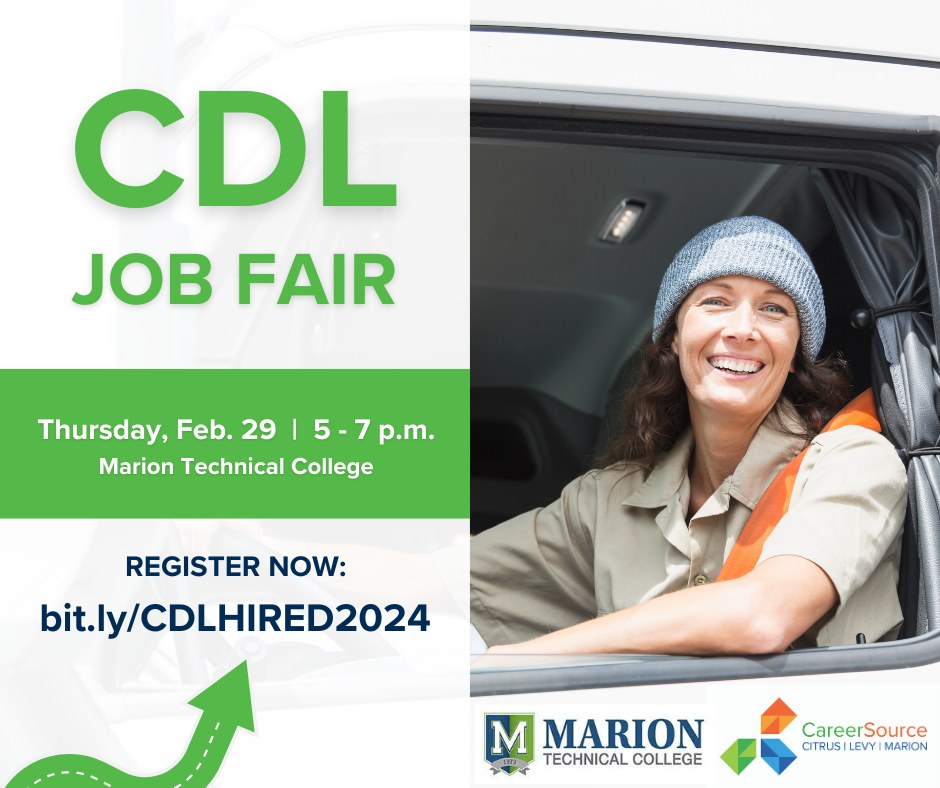 cfcaa_'s tweet image. 🚛 CDL Job Fair!
@mariontechcollege
@careersourceclm

THURSDAY, FEBRUARY 29, 2024 | 5P - 7P
Multiple local businesses are recruiting Class A and Class B CDL drivers - including those who have recently graduated. 

REGISTER NOW: bit.ly/CDLHIRED2024

#DriveLocal #CDLjobs