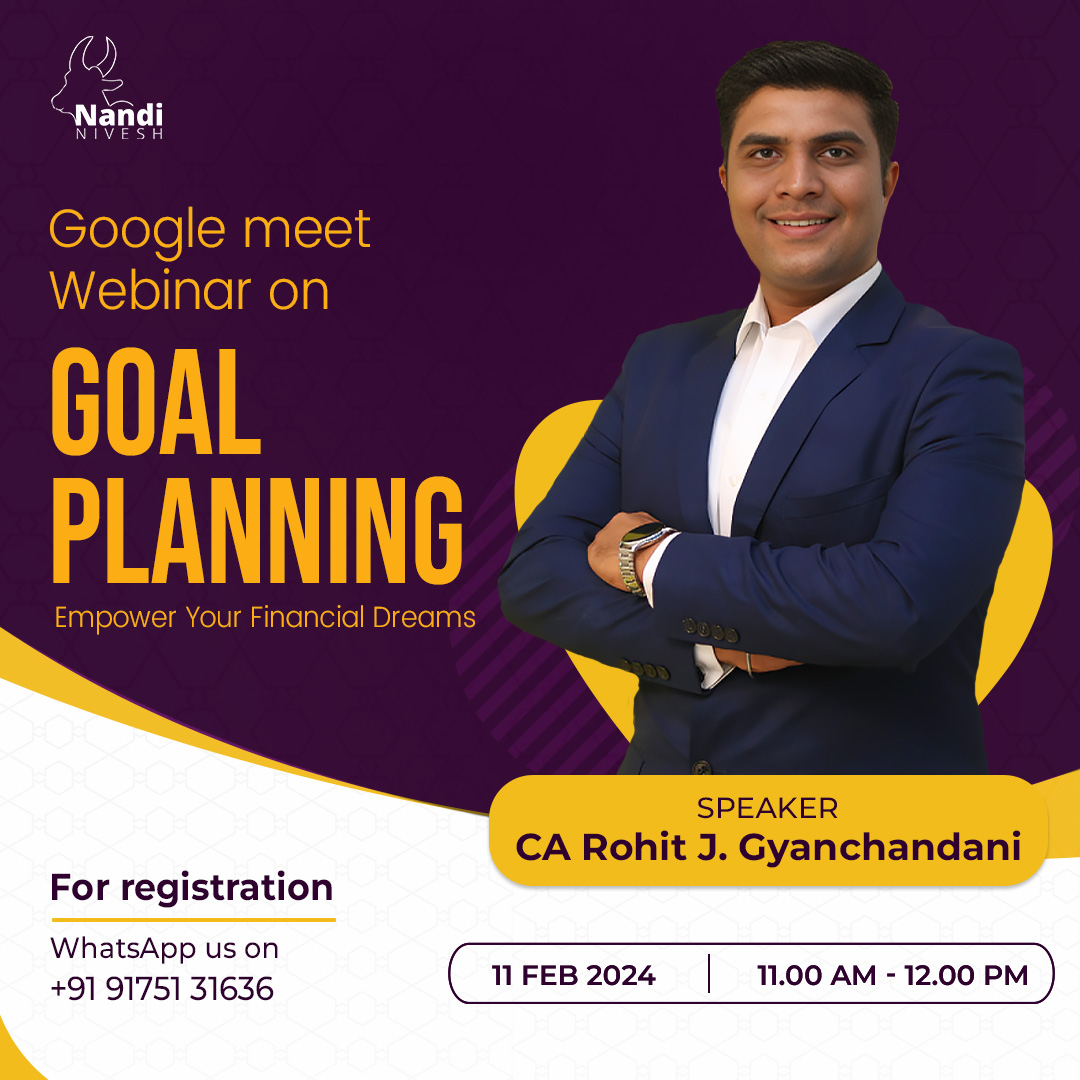 RJGyanchandani's tweet photo. Empower Your Financial Dreams

We would like to invite you to our exclusive webinar on "Goal Planning"

Date: February 11, 2024 (Sunday) 📅

Time: 11:00 AM - 12:00 PM 🕛 

WhatsApp us on: https://t.co/ynaUuXUb67 for registration.