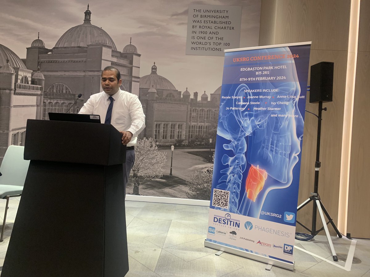UKSRG (@uksrg2) on Twitter photo All the way from <a href="/TataMemorial/">Tata Memorial Hospital</a> in Mumbai <a href="/ArunBalajiKD/">Arun Balaji K D</a> is speaking to the main auditorium on rehabilitation after Head and Neck Surgery. #UKSRG2024 All the way from <a href="/TataMemorial/">Tata Memorial Hospital</a> in Mumbai <a href="/ArunBalajiKD/">Arun Balaji K D</a> is speaking to the main auditorium on rehabilitation after Head and Neck Surgery. #UKSRG2024
