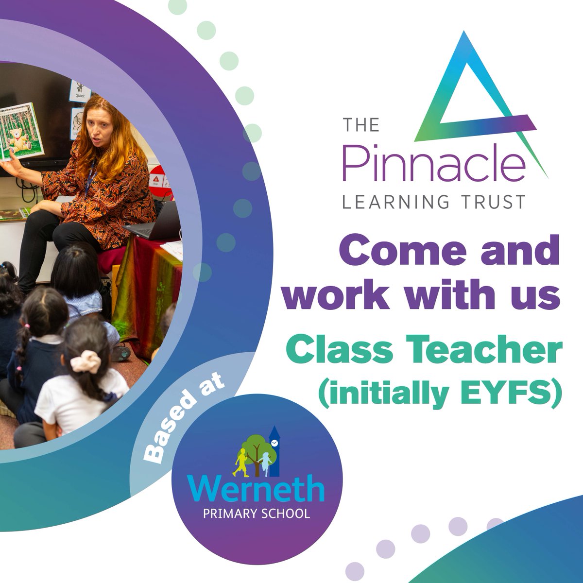 Come and work with us - Class Teacher (initially based in EYFS) at @WernethPS : bit.ly/3SNZqXX Closing date for applications is Wednesday 13th March, midday.