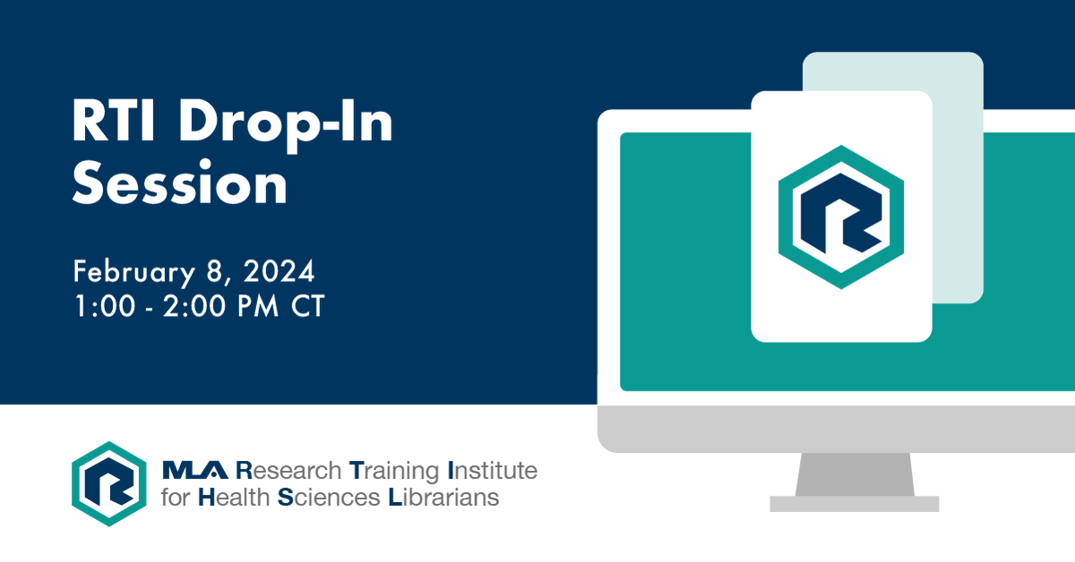 Questions about your <a href="/RTIatMLA/">Research Training Institute for Librarians</a> application? 

Join us for the final drop-in session today at 1 pm CT!

Register now: bit.ly/3OyoQGt

#medlibs