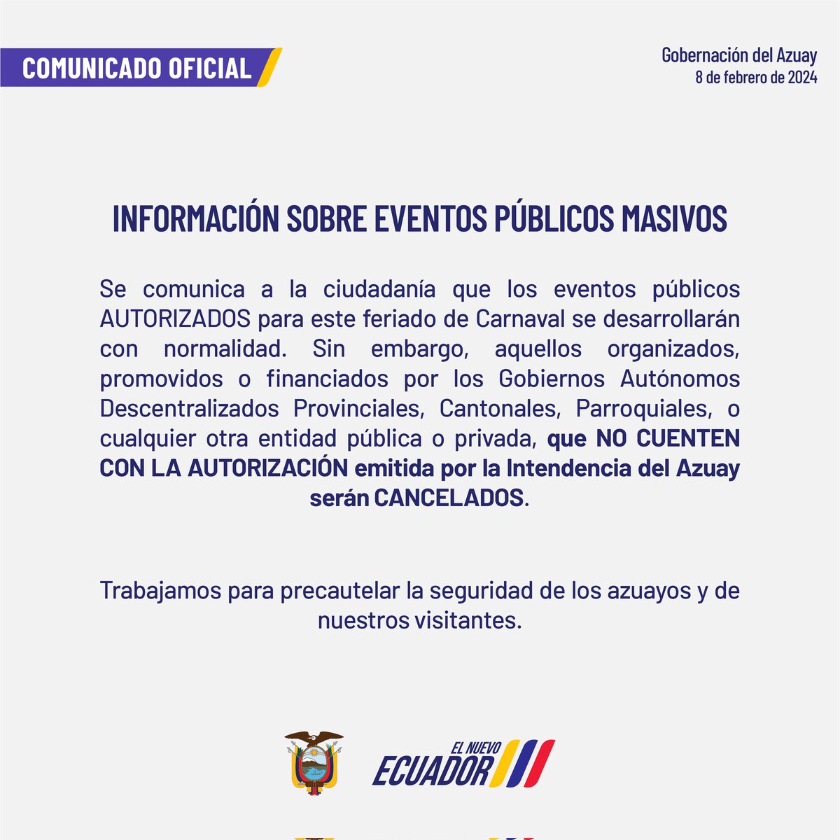 Gobernación del Azuay (@goberazuay) on Twitter photo 