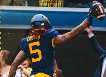 Devin Carter led @WVUfootball with 501 receiving yards on 27 receptions & whopping 18.6 ypc despite the Mountaineers being last in pass attempts (25.4) in Big-12. A combination of size (6'3 214) & speed & has unique leadership qualities at WR #NFLDraft podcasts.apple.com/us/podcast/dev…
