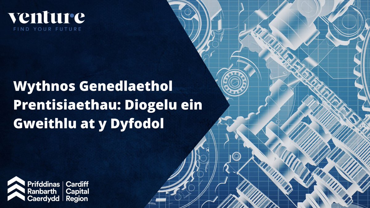 Mae Graddedigion Venture Prifddinas-Ranbarth Caerdydd yn dathlu Wythnos Genedlaethol Prentisiaethau 2024 i gydnabod effaith gadarnhaol prentisiaethau ar fusnesau lleol. Darganfyddwch fwy am <a href="/YPrentis/">Y Prentis</a> ac <a href="/Aspire_SAP/">Aspire Shared Apprenticeship Programme</a> yma:
venturewales.org/cy/news/wythno…