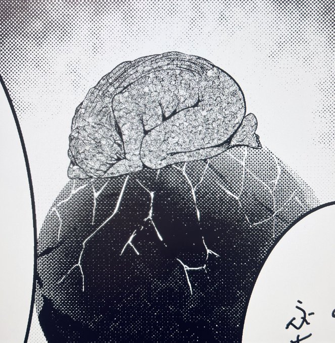 体が巨大化し過ぎて住む星を壊した罪人、巨人ちゃん。
星崩壊までまでの間、自らを石化して酸素がないのを耐え続けた…😢
しかし、結局星は砕け、宇宙に放り出されそのまま…
最後まで息を止めていたという悲劇。

明らかに被害者であるが、彼女は罪人。果たして…😞 