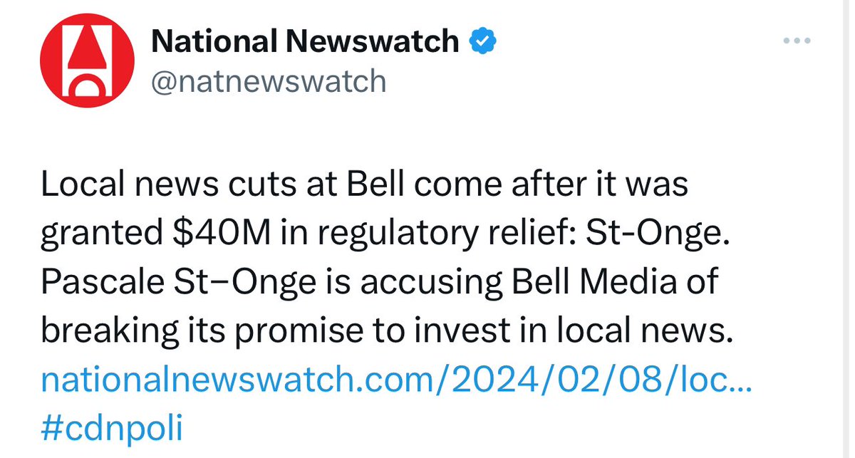 MichelleRempel's tweet photo. Wait, so Trudeau gave them $40M and THEN they cut dozens of radio stations and laid off thousands of journalists (mostly in WESTERN canada)???! So....taxpayers basically juiced the bottom long just long enough for Bell to divest and pay exec bonuses??? https://t.co/vaWTfLnz5E