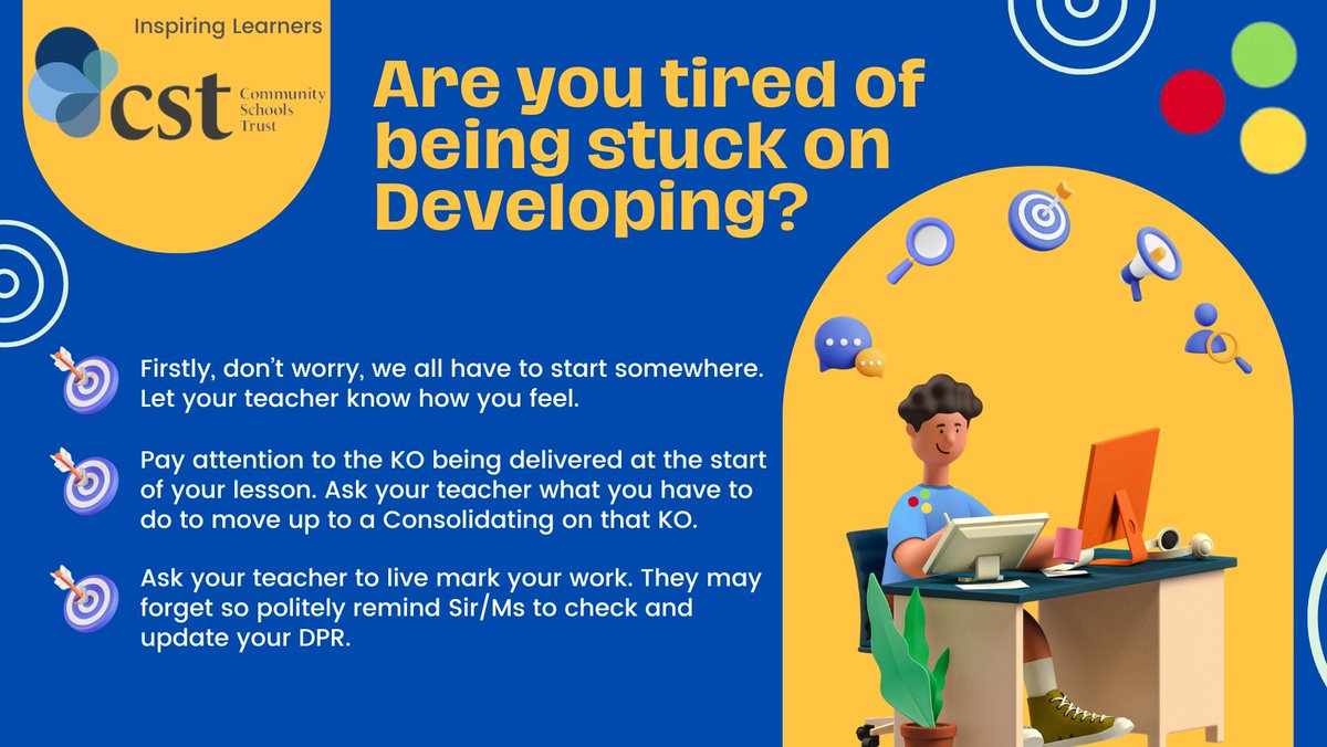 Are you tired of being stuck on ‘developing’ - inspiring learners series