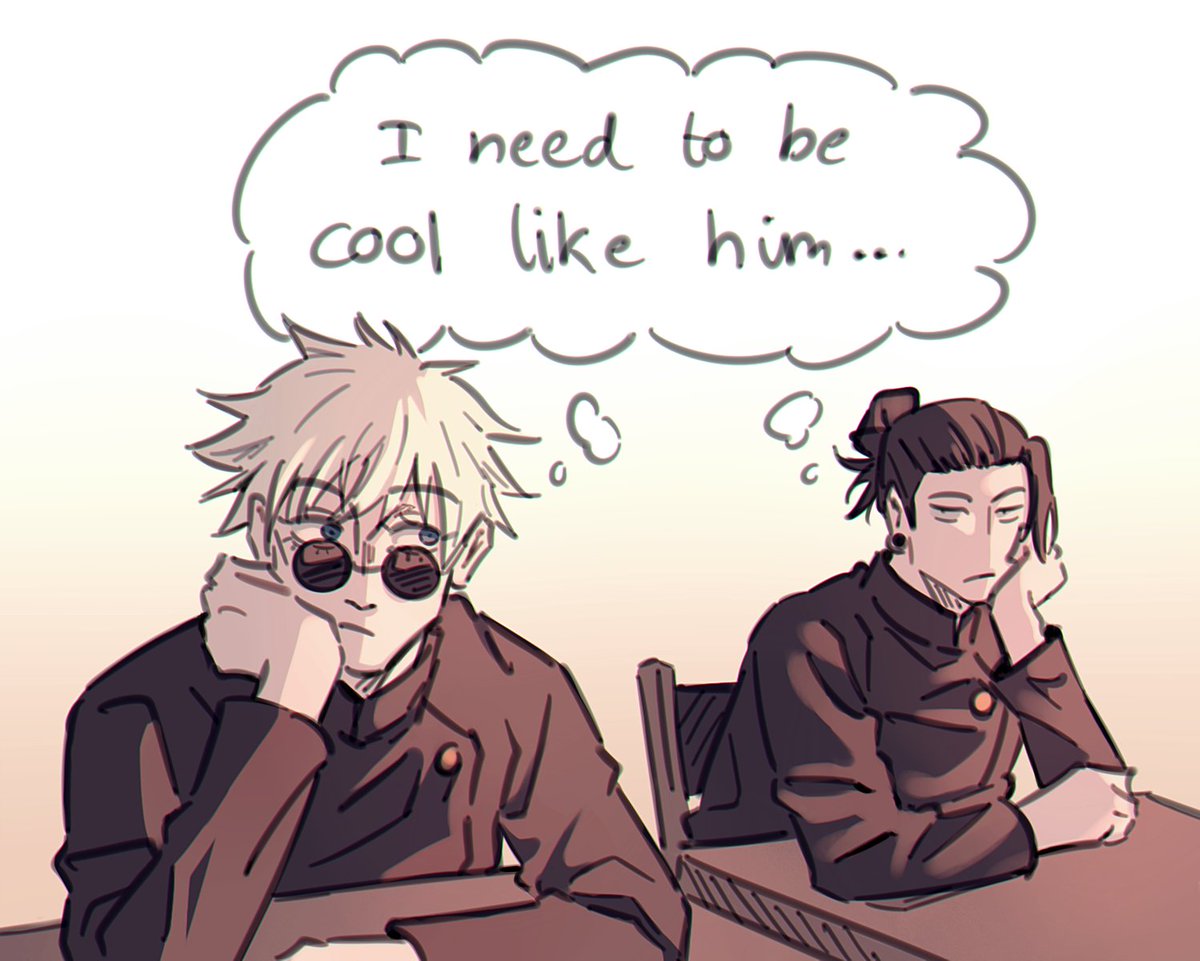 #SatoSugu #五夏
that's how I imagine her first meeting at school