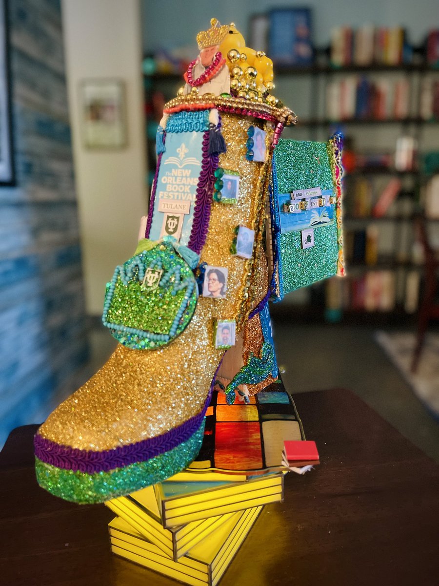 NOLAbookfest's tweet photo. A festival theme?! Bet. Hereโs an incredible #NOLABookFest shoe made by a local book lover! ๐๐๐ #musesshoesย #MardiGras
Letโs keep the festivities going at the upcoming New Orleans Book Festival on March 14-16! https://t.co/SuCwcGiChM https://t.co/RmSbQfq3TR