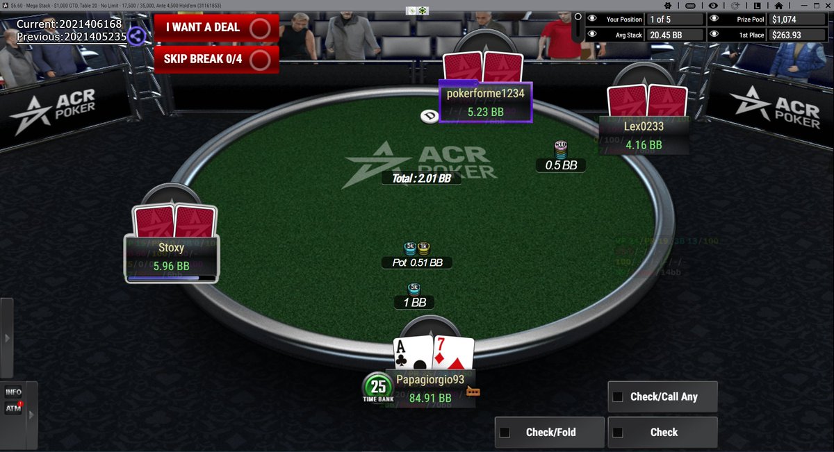 PatMoorePoker's tweet photo. Small FT ($6.60 $1k)/ICM dream spot
Only $264 up top so will likely put the full amount in the $10k Main Event Fund
If I lose I quit Pokerπ€£
#RoadtotheMainEvent https://t.co/1Mo78RaiTB